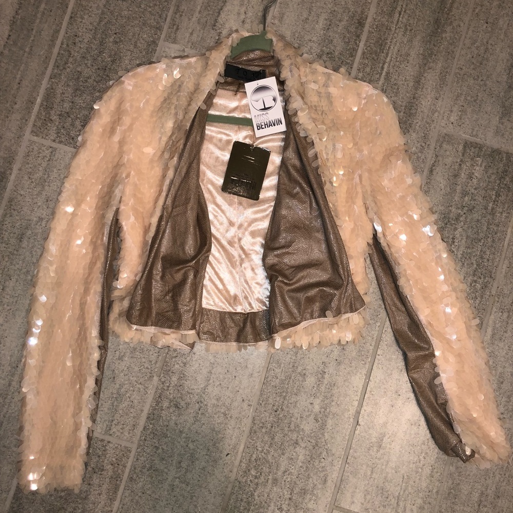 NWT Sequin embellished jacket